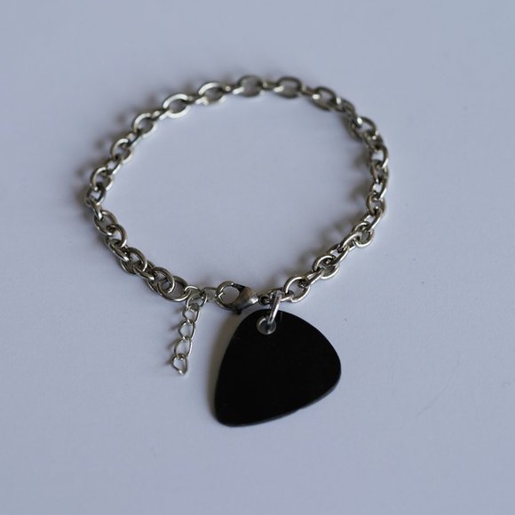 Vinyl Record Guitar Pick Bracelet - Picture 2 of 2